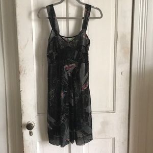 Silk overlay dress